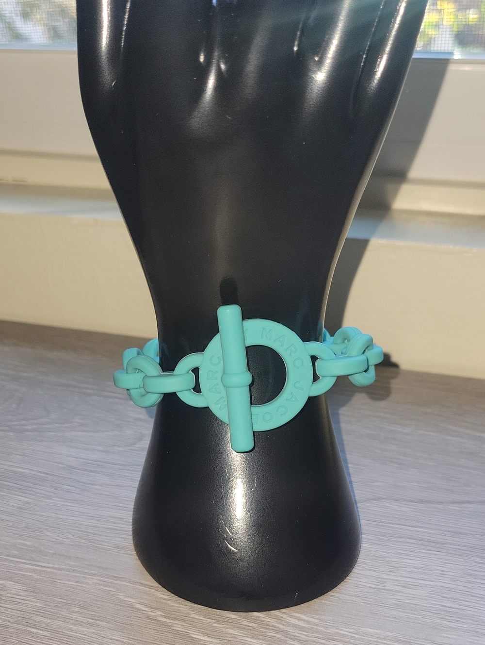 Marc Jacobs Teal Silicone Bracelet